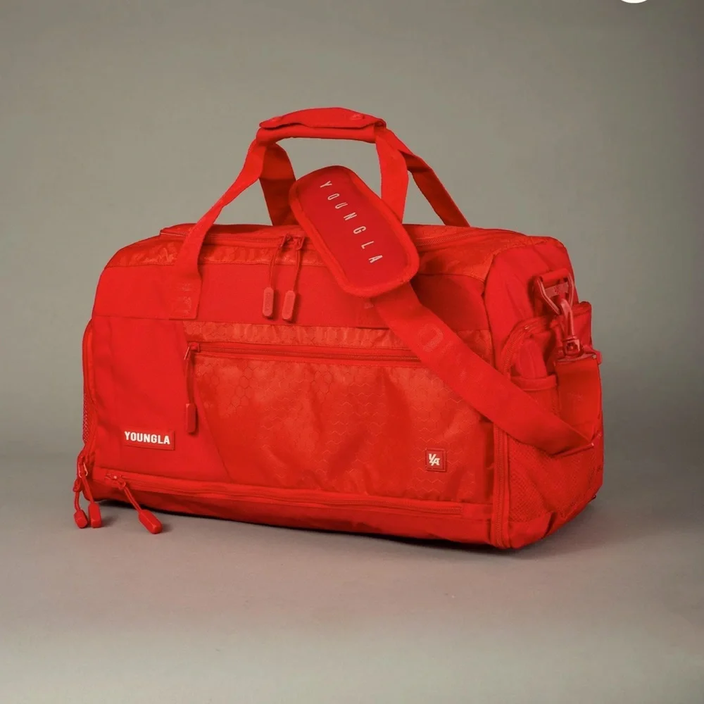 YoungLA Red Duffel Bag